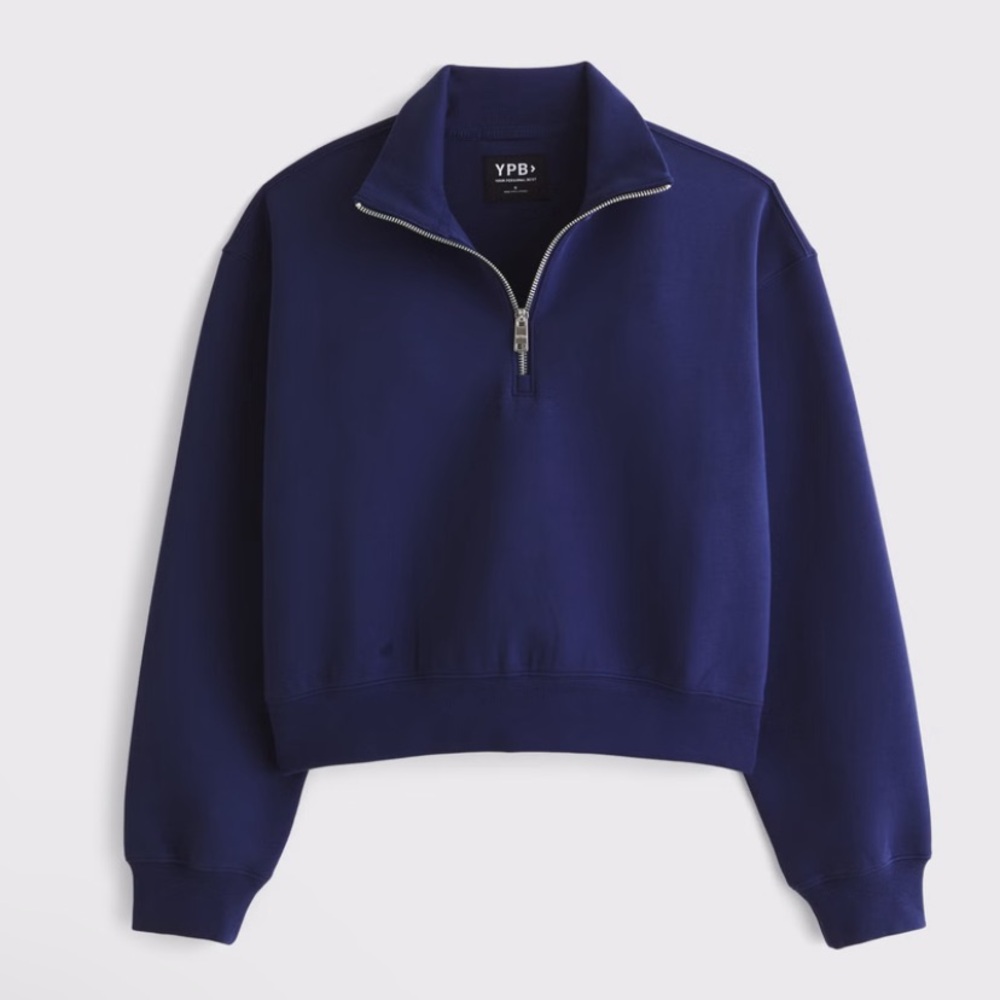 YPB Navy Blue Quarter-Zip Sweatshirt
